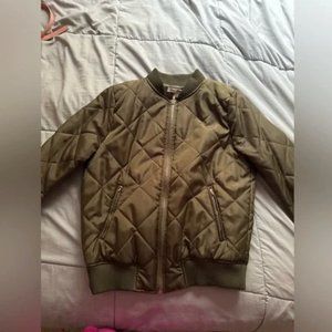 Olive Green Quilted Jackets